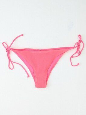 LSpace Lily Tie String Bikini Bottom Vibrant Pink Womens Large